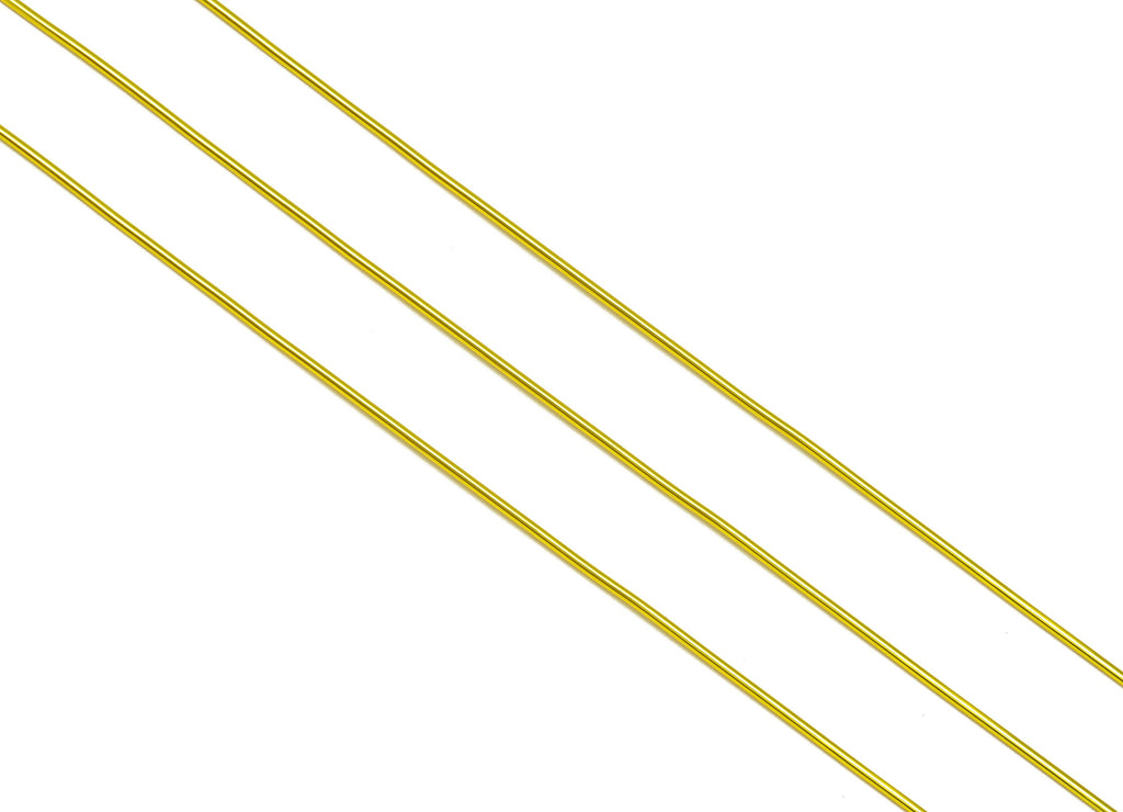 1mm Brass Wire - Wrapping Wire - Bulk Wire Beading - Gold Tone Plating - Solid Gold Brass Wire - Jeweler Making - 1x1mm - PP10495-100 - DOMEDBAZAAR