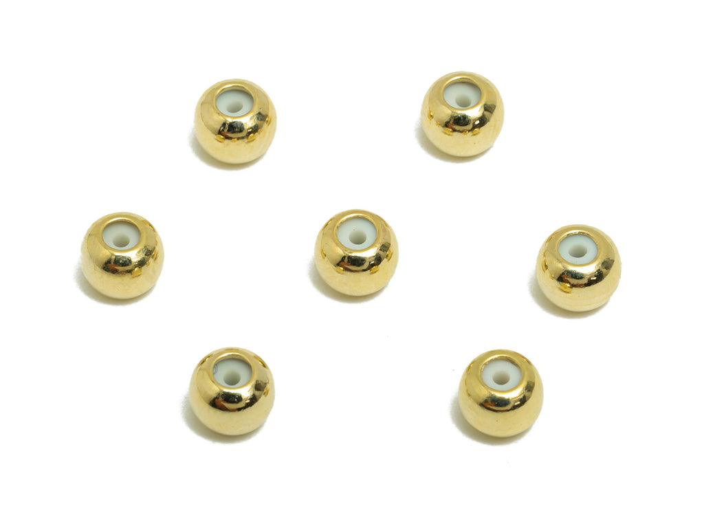 5*1 Silica Gel Rubber Earring Back - Brass Rubber Earring Stopper Nuts - Rubber Earring - 18K Real Gold Plating - 4.85x4.85x3mm - RGP8636 - DOMEDBAZAAR
