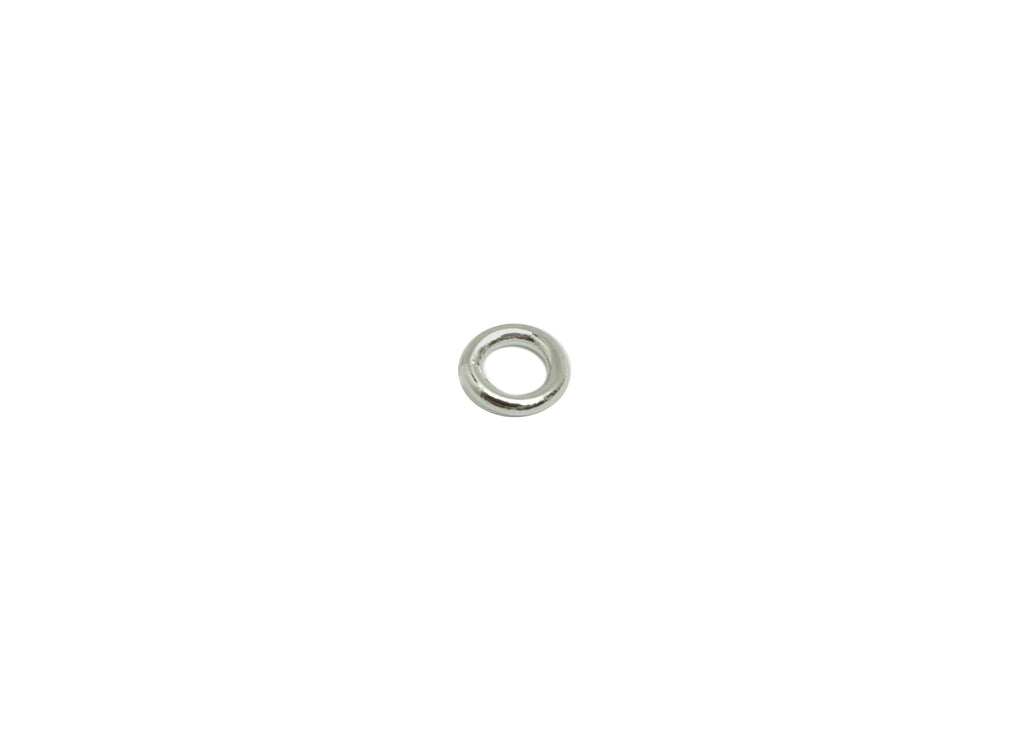 3*0.6mm Brass Jump Rings Charm - Brass Jump Rings Connector - Jump Ring For Jewelry Making - 18k Real White Gold Plated - RGP10216-3*0.6 - DOMEDBAZAAR