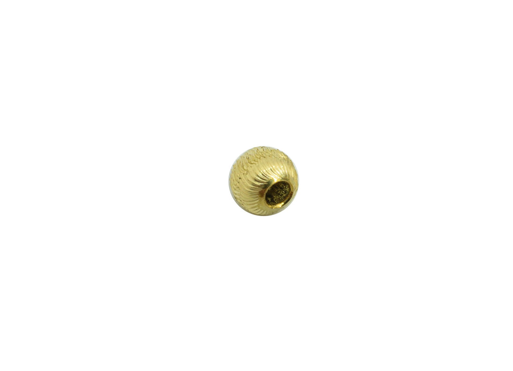 Brass Textured Beads - Raw Brass Metal  Space Beads for Necklace - Brass Hollow Spherical Bead - Textured Ball Bead - 4x3.4x3.4mm - PP10848 - DOMEDBAZAAR