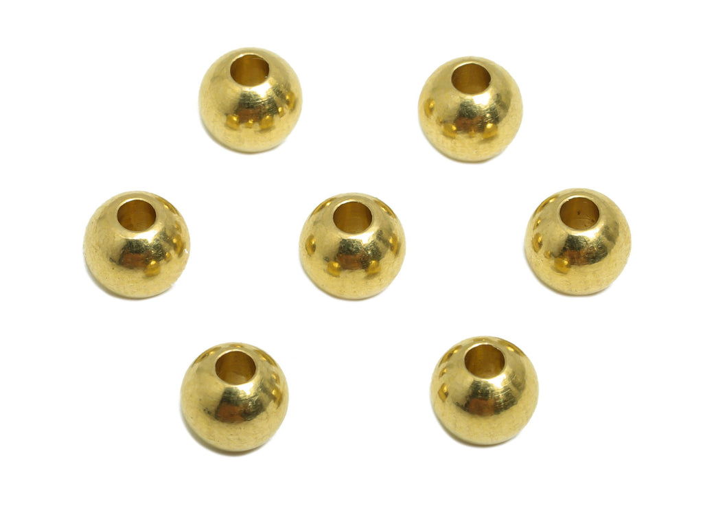 Brass Spacer Bead - Raw Brass Round Faceted Beads for Jewelry Making - Decorative Metal Craft Bead - DIY Jewelry Making - 5x5x5mm - PP10968 - DOMEDBAZAAR
