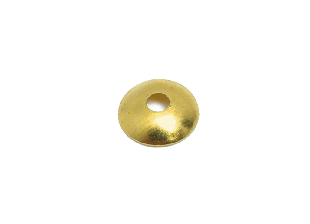 5mm Brass Spacer Beads - Raw Brass Dome Jewelry Beads - Space Bead for DIY - Hollow Dome Spacer Bead - DIY Jewelry Brass Bead - PP11020 - DOMEDBAZAAR