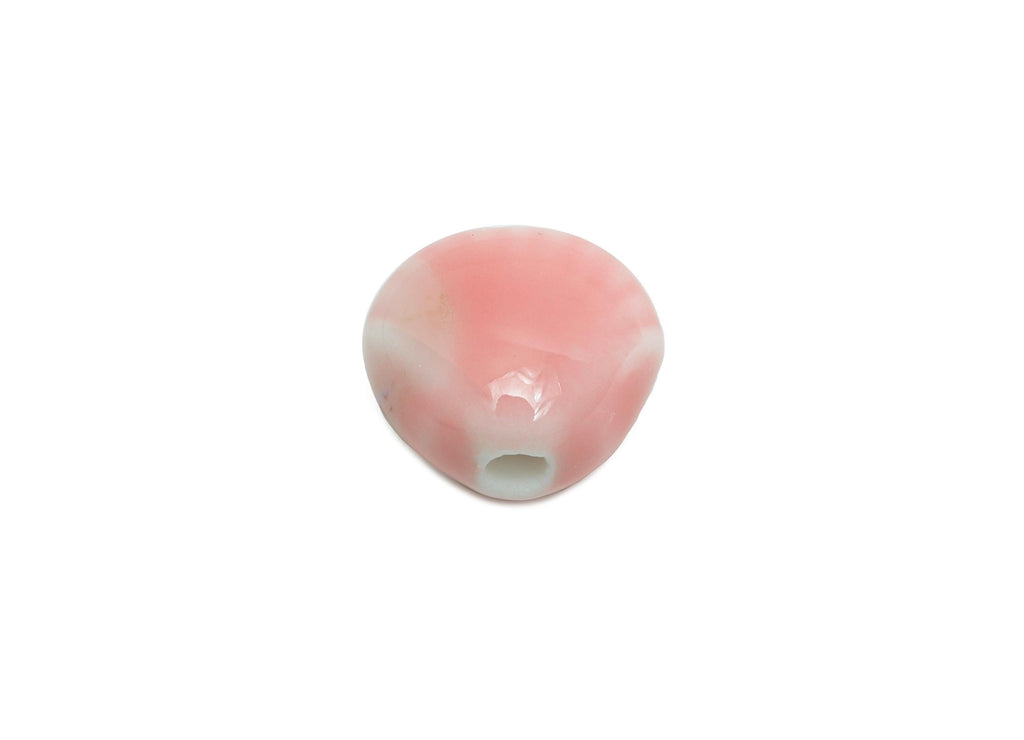 Ceramic Shell Beads - Craft Beads for Necklace or Bracelet - Mini Shell Beads - Boho Beach Bead Making Supplies - 10x11.6x8.05mm - NS2856C - DOMEDBAZAAR