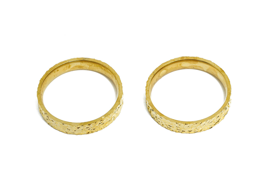 22mm Brass Rings - Raw Brass Textured Wide Rings Jewelry - Minimalist Everyday Wear Rings - Stylish Jewelry Brass - 22x22x4mm - PP11182-9 - DOMEDBAZAAR