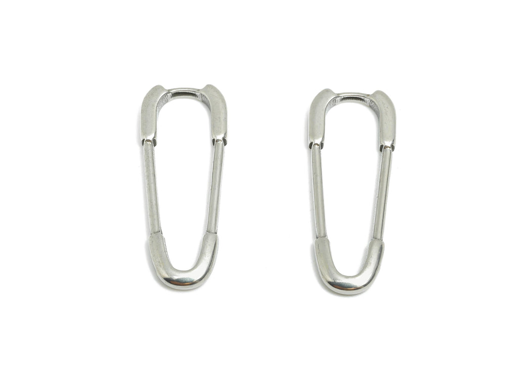 Stainless Steel Pin Charm - Modern Steel Link Connector - Silver Color Minimalist Connector - Stainless Steel Jewelry - 29x11x2mm - SS1947 - DOMEDBAZAAR