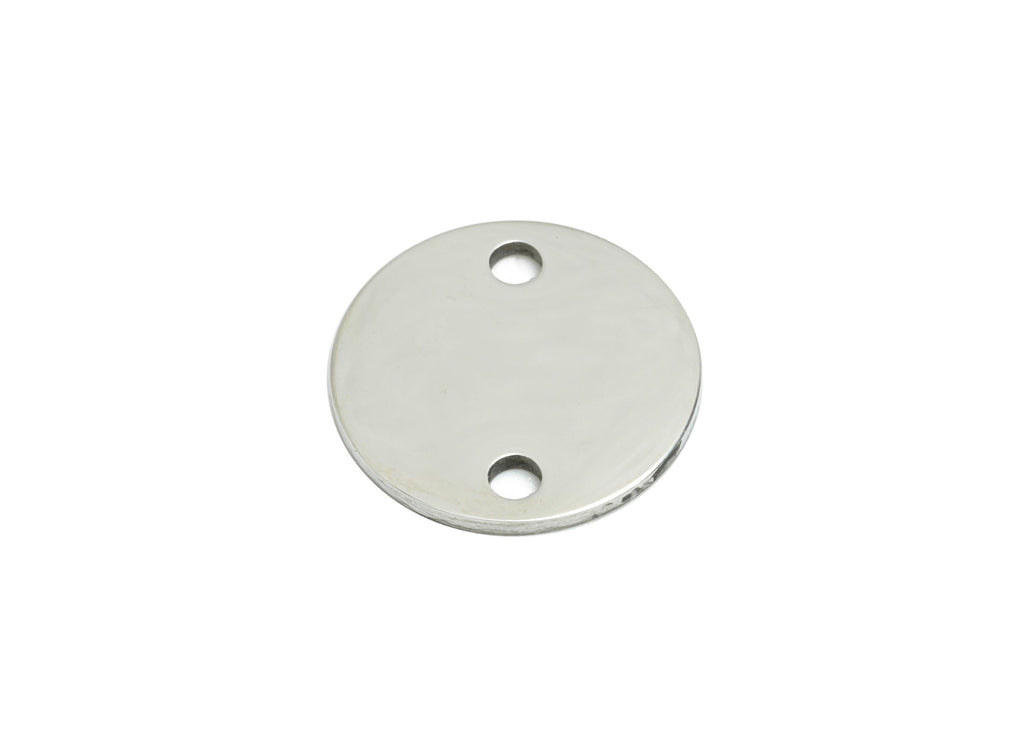 Steel Round Connector - Customizable Flat Round Connector for DIY Jewelry - High-Quality Stainless Steel Coin Connector - 11x11x0.9mm-SS2341 - DOMEDBAZAAR