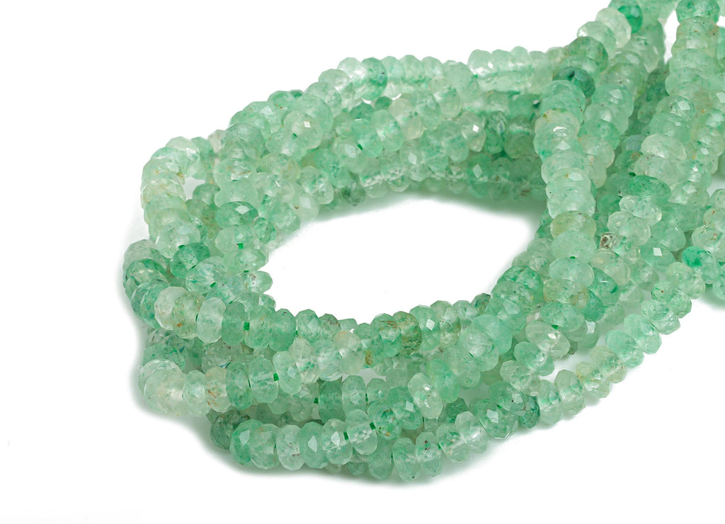 Strawberry Natural Stone Beads - Rondella Oblate Strawberry 15.5inch /Strand - Gemstone Beads for Necklace/Bracelet - DIY Craft Bead -NS2413 - DOMEDBAZAAR