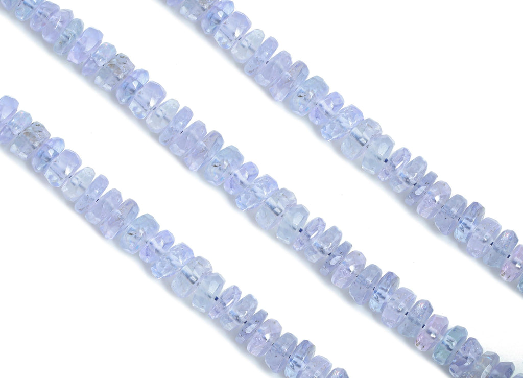 4mm Tanzanite Natural Stone Beads - Faceted Round Tanzanite 16.5 inch /Strand - Handmade Gemstone Beads - Artisan Bead Making - NS2705 - DOMEDBAZAAR