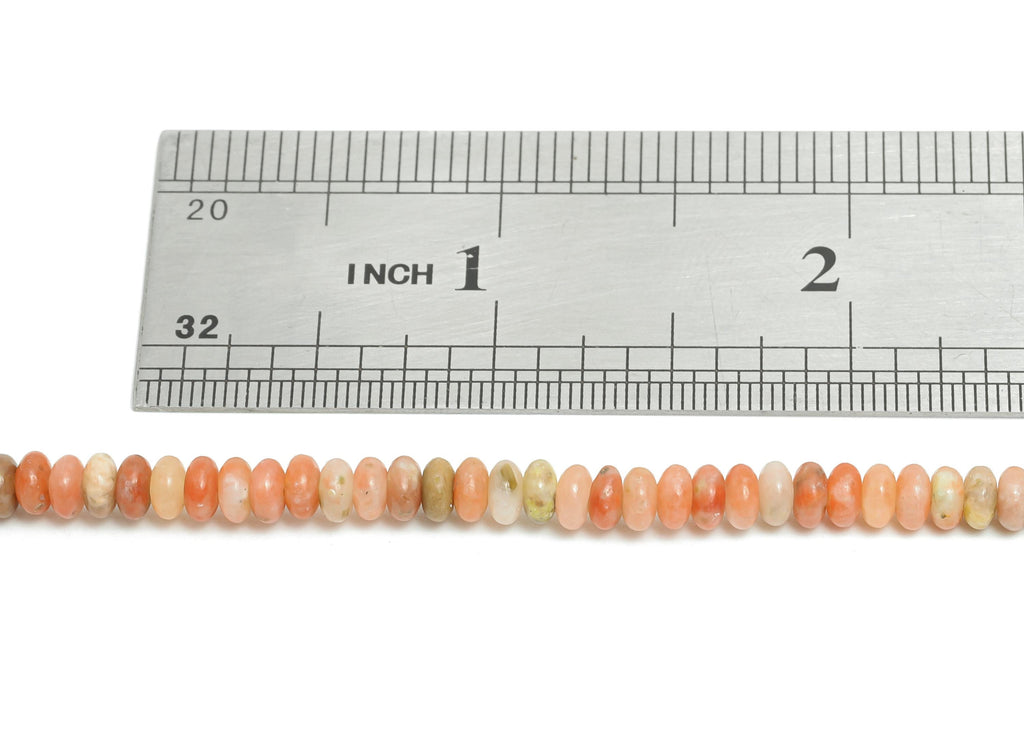 4x2mm Red Cotton Natural Stone Beads - Smooth Rondella 15 inch /Strand - High-Quality Boho Gemstone Beads - Beading Craft Supplies - NS2991 - DOMEDBAZAAR