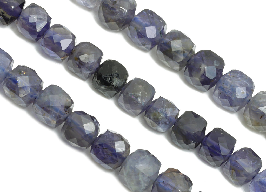 4mm Prehnite Natural Stone Beads - Faceted Cube Prehnite 15.5 inch /Strand - High-Quality Boho Gemstone Beads - Beading Supplies - NS2411 - DOMEDBAZAAR