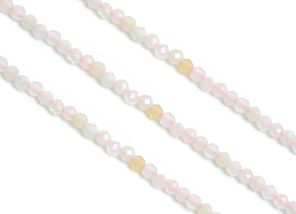 2x1.72mm Pink beryl Natural Stone Beads -  Pink beryl  Bead 15.35 Inch/Strand - DIY Necklace Supplies - Handmade Necklace Beads - NS2487 - DOMEDBAZAAR