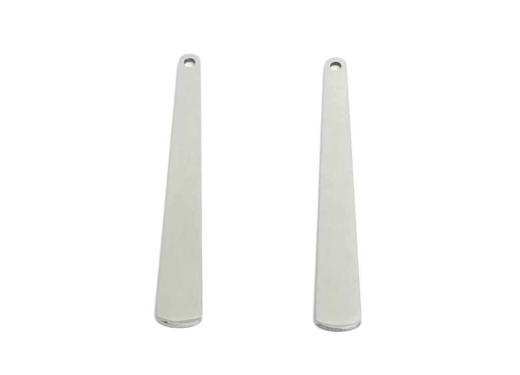 Steel Stick Earring Charm - Minimalist Teardrop Bar Charm for DIY Jewelry - High-Quality Stick Stainless Steel Charm - 42x5x0.98mm - SS2520 - DOMEDBAZAAR