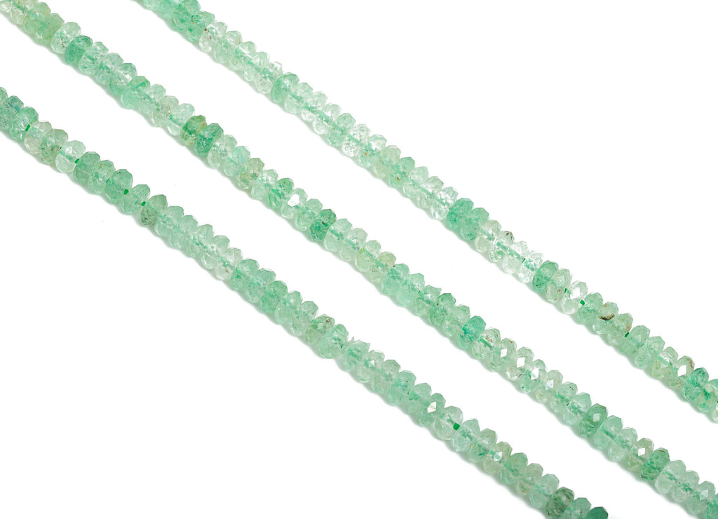 Strawberry Natural Stone Beads - Rondella Oblate Strawberry 15.5inch /Strand - Gemstone Beads for Necklace/Bracelet - DIY Craft Bead -NS2413 - DOMEDBAZAAR