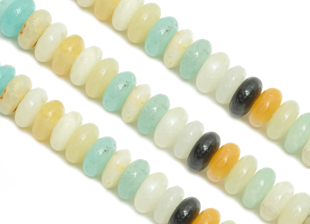 2x4mm Amazonite Natural Stone Beads - Smooth Rondella Amazonite 15 inch /Strand - Crafting Gemstone Beads - Healing Stone Beads - NS2990 - DOMEDBAZAAR