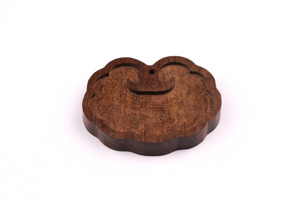 Monzo Wood Pendant - Natural Wooden Charms for Necklace  - Jewelry Supplies - Wooden Beads -  54x42x8mm - BB1015 - DOMEDBAZAAR