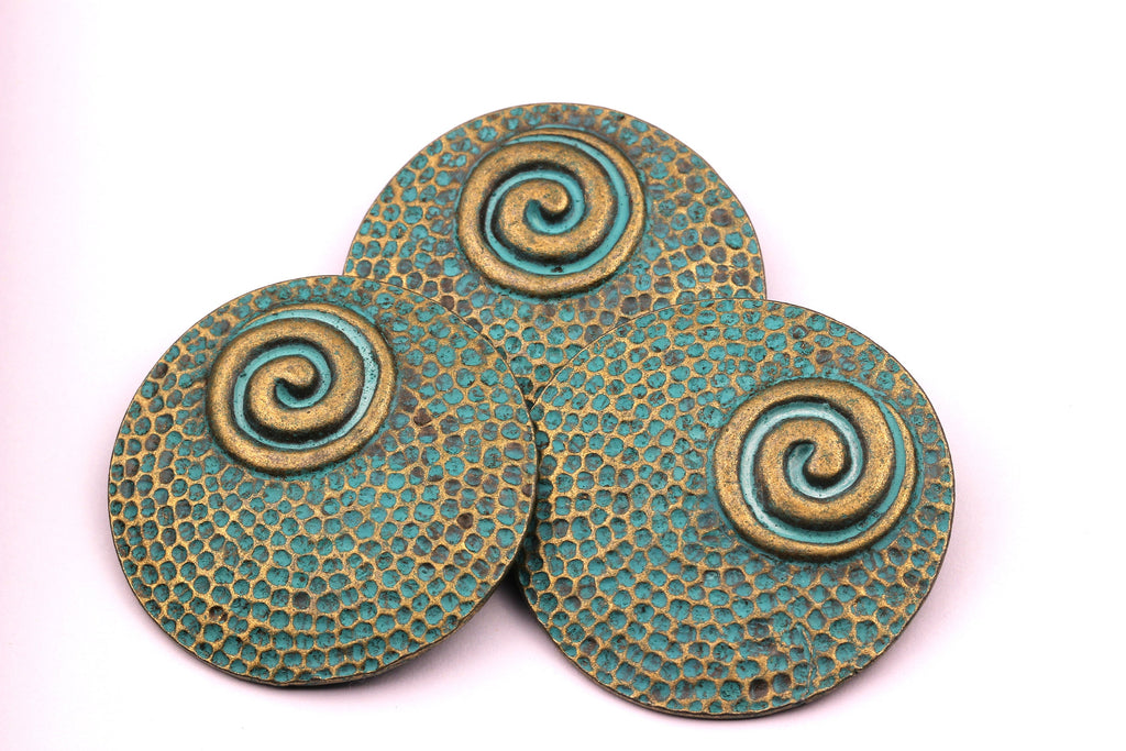 Faux Patina Pendant - Infinity Shaped - Alloy Charms - Antique Bronze Tone Necklace - Zinc Alloy Beads - Jewelry Supplies - 39x39x1mm ZZ1089 - DOMEDBAZAAR