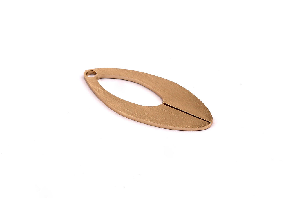 Aluminum Charms - Drop Shaped Pendant - Anodized Aluminium Charms - Wall Decor - Gold Tone - 47x19x1.5mm - AA1036 - DOMEDBAZAAR