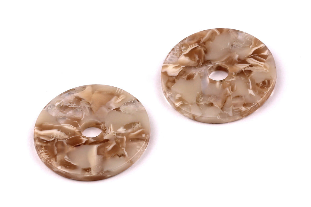 Acetate Circle Charms - Circle Earrings and Pendant - Earring Findings - Jewelry Supplies - 29x2.6mm - AC1018D - DOMEDBAZAAR