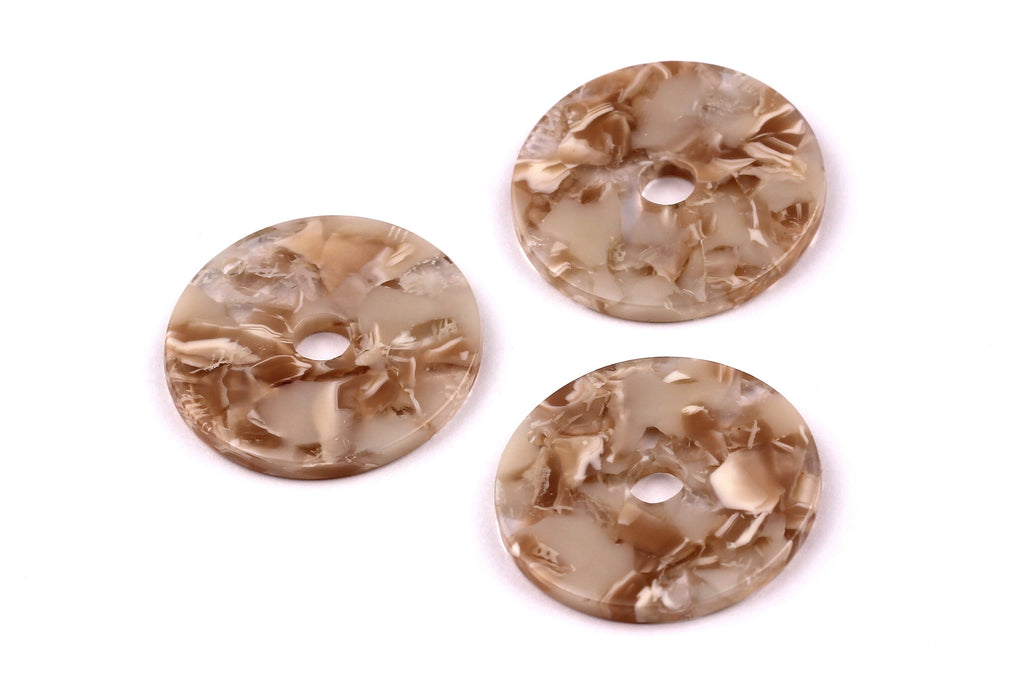 Acetate Circle Charms - Circle Earrings and Pendant - Earring Findings - Jewelry Supplies - 29x2.6mm - AC1018D - DOMEDBAZAAR