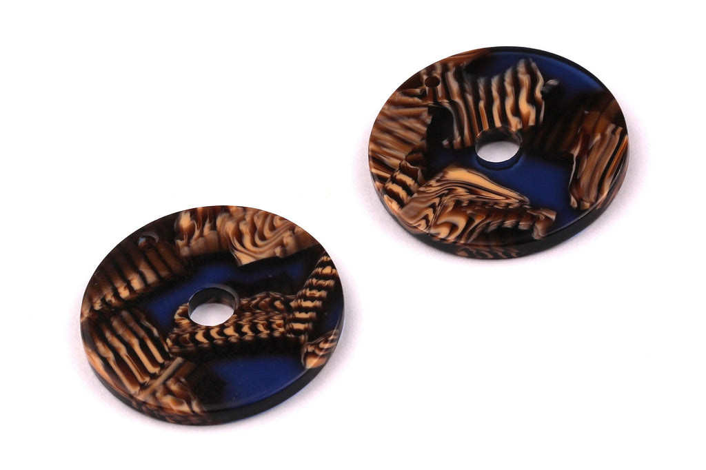 Acetate Circle Charms - Circle Earrings and Pendant - Earring Findings - Jewelry Supplies - 29x2.6mm - AC1018E - DOMEDBAZAAR