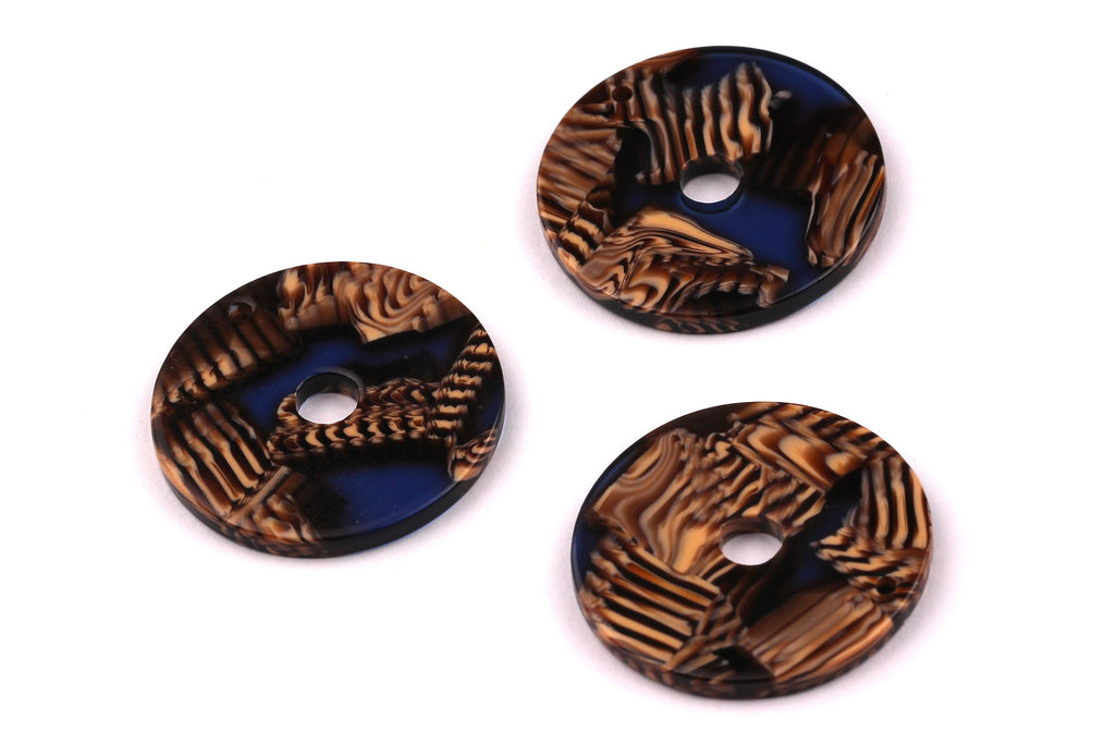 Acetate Circle Charms - Circle Earrings and Pendant - Earring Findings - Jewelry Supplies - 29x2.6mm - AC1018E - DOMEDBAZAAR