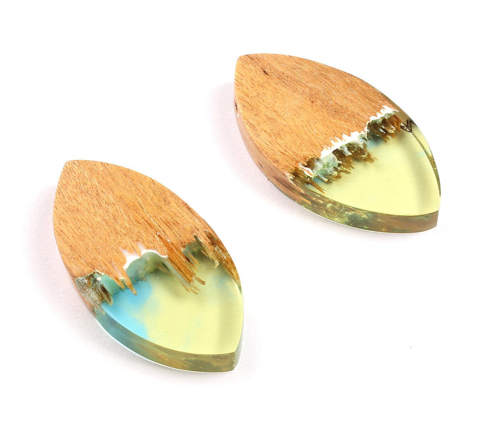 Griding Glue Oak Bark Wood Pendant - Oak Bark Griding Glue - Griding Glue Pendant - 45.9x23.1x6.81mm - BB1046A - DOMEDBAZAAR