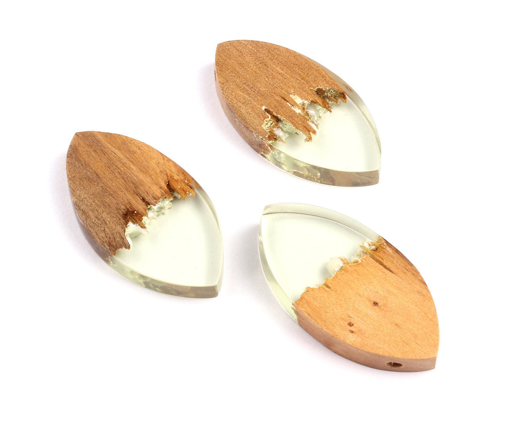 Griding Glue Oak Bark Wood Pendant - Oak Bark Griding Glue - Griding Glue Pendant - 45.9x23.1x6.81mm - BB1046B - DOMEDBAZAAR