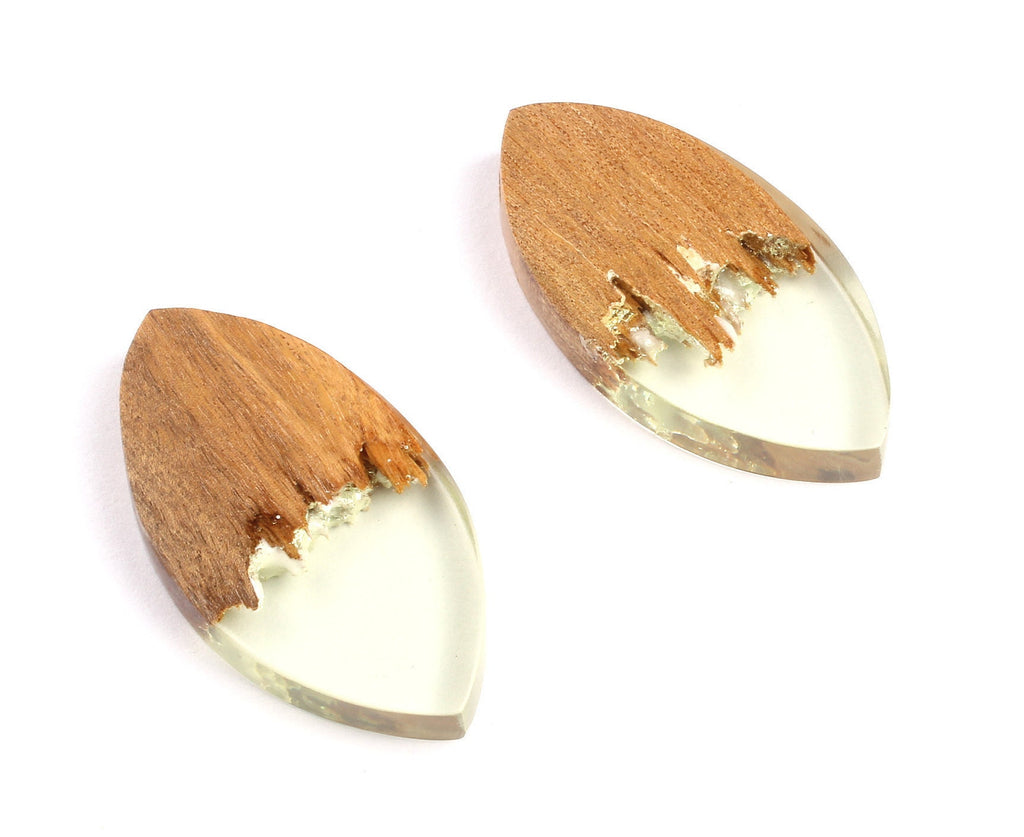 Griding Glue Oak Bark Wood Pendant - Oak Bark Griding Glue - Griding Glue Pendant - 45.9x23.1x6.81mm - BB1046B - DOMEDBAZAAR