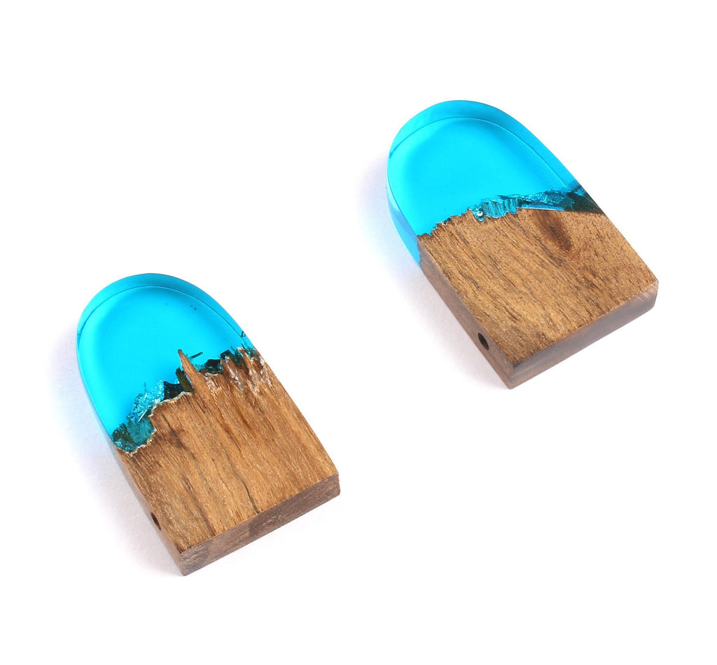 Griding Glue Oak Bark Wood Pendant - Oak Bark Griding Glue - Griding Glue Pendant - 45.9x23.1x6.81mm - BB1047A - DOMEDBAZAAR