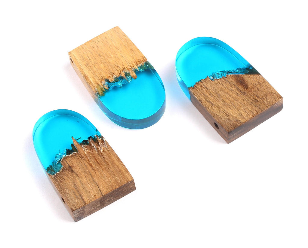 Griding Glue Oak Bark Wood Pendant - Oak Bark Griding Glue - Griding Glue Pendant - 45.9x23.1x6.81mm - BB1047A - DOMEDBAZAAR