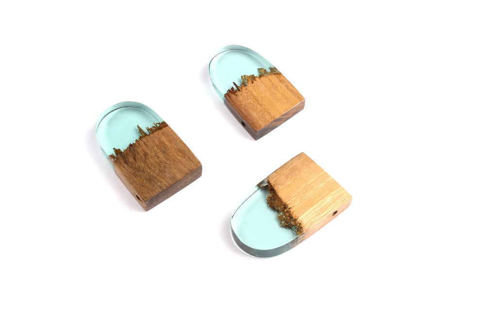 Griding Glue Oak Bark Wood Pendant - Oak Bark Griding Glue - Griding Glue Pendant - 45.9x23.1x6.81mm - BB1047B - DOMEDBAZAAR