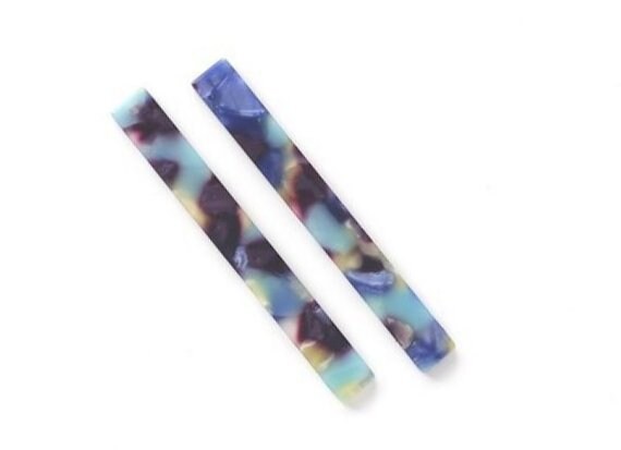 Acetate Stick Charms - Bar Earrings and Pendant - Earring Findings  - Jewelry Supplies - Color Code: A23 - 59x7x2.5mm - AC1049M - DOMEDBAZAAR