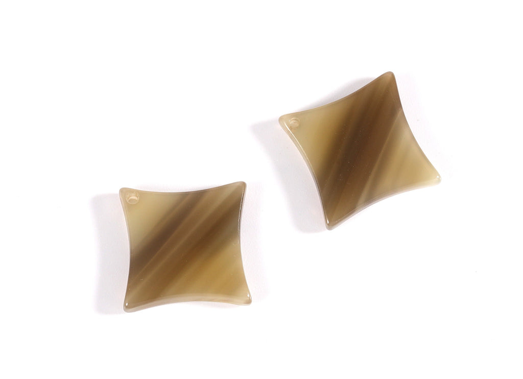 Acetate Compass Points Charms - Compass Points Earrings and Pendant - Earring Findings - Color Code: A88 - 23x2.6mm - AC1069H - DOMEDBAZAAR