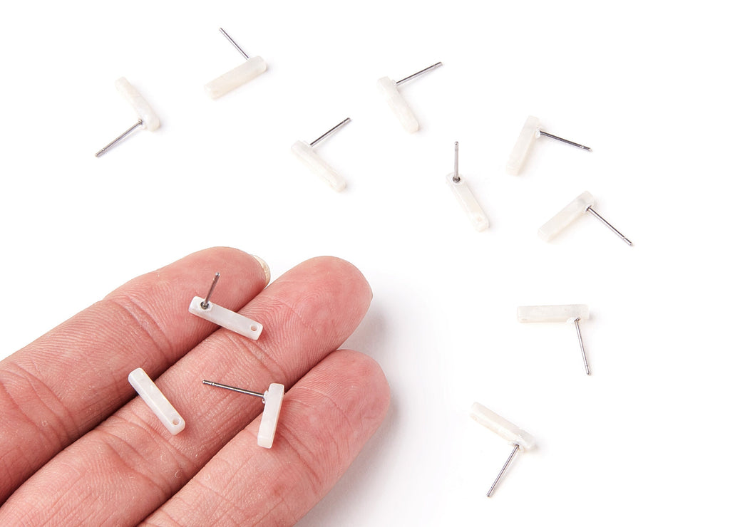 Acetate Stick Earring Stud - Acrylic Stick Earring Post - Earring Post - Jewelry Supplies- Color Code: A12 - 13,26x2,91x2,75mm - AC1221C - DOMEDBAZAAR