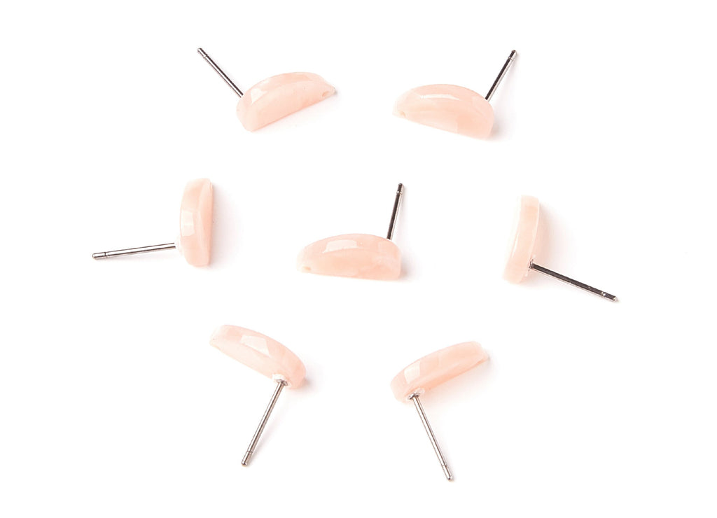 Acetate Half Drop Earring Stud - Half Drop Earring Post - Earring Post - Jewelry Supplies - Color Code: A53 - 12.64x6.1x2.8mm- AC1228A - DOMEDBAZAAR