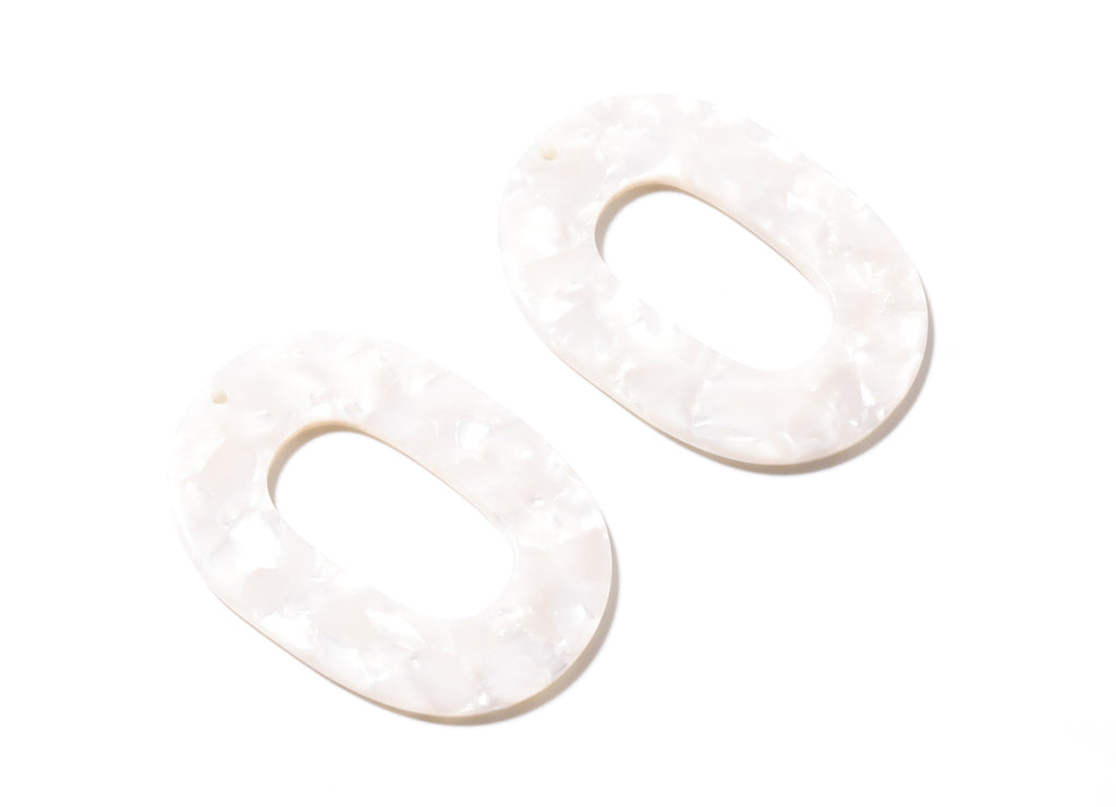 Acetate Oval Charms - Oval Earrings and Pendant - Earring Findings - Jewelry Suppliess - Color Code: A12 - 47x35x2.5mm - AC1065D - DOMEDBAZAAR