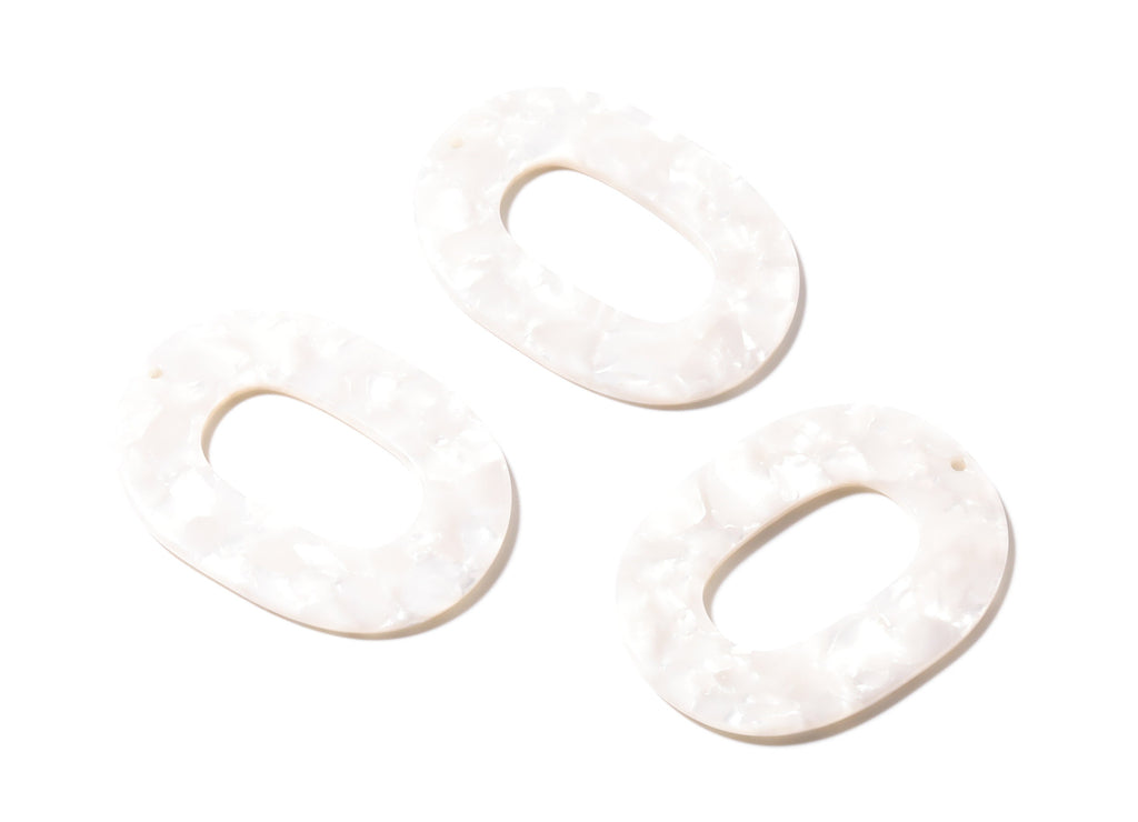 Acetate Oval Charms - Oval Earrings and Pendant - Earring Findings - Jewelry Suppliess - Color Code: A12 - 47x35x2.5mm - AC1065D - DOMEDBAZAAR