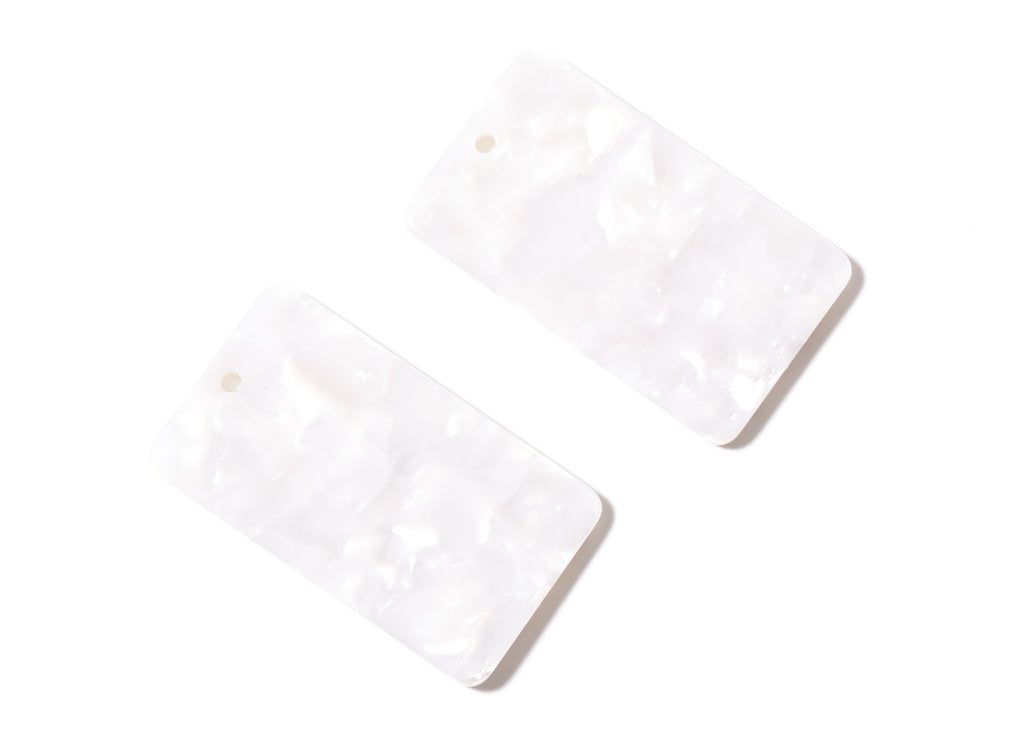 Acetate Rectangle Earring Charms - Rectangle Pendant - Earring Findings - Jewelry Supplies - Color Code: A12 - 33.73x19.46x2.65mm- AC1217A - DOMEDBAZAAR