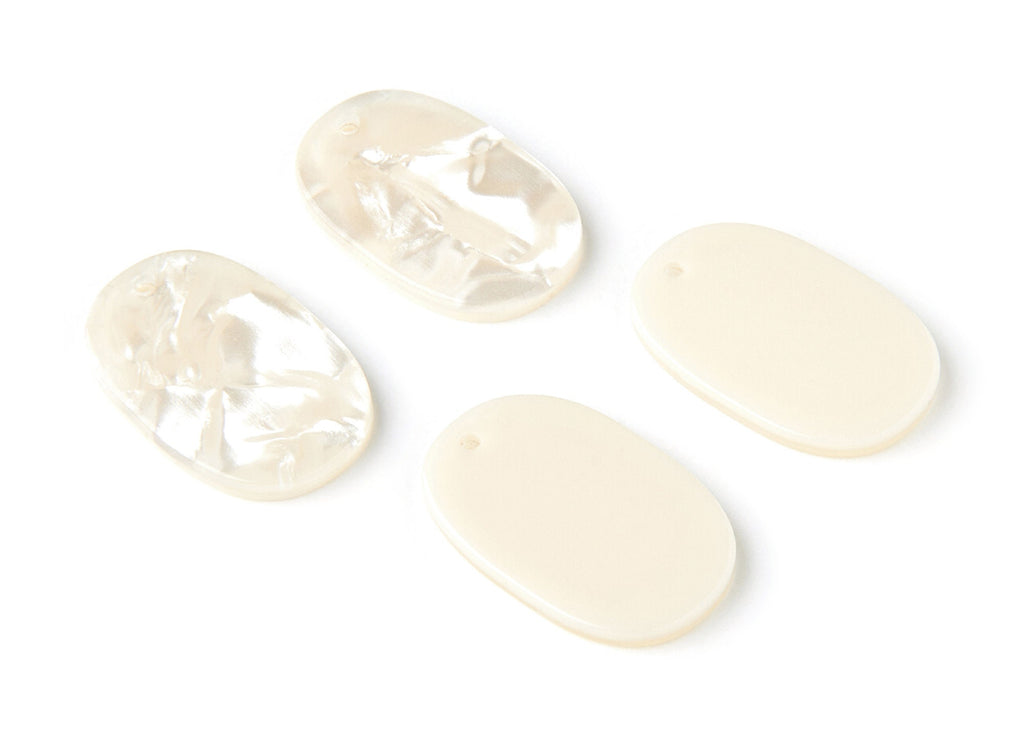 Acrylic Oval Earring Charms - Oval Shaped Pendant - Earring Findings - Jewelry Supplies - Color Code: A31 - 26x13.7x2.53mm  - AC1158G - DOMEDBAZAAR