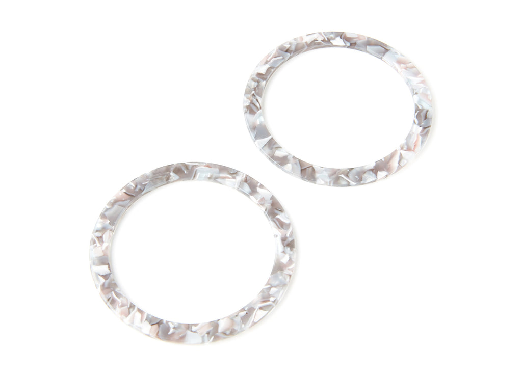 Acetate Hoop Earrings Charms - Big Circle Shaped Pendant - Earring Findings - Jewelry Supplies - Color Code: A20 - 70x70x2,76mm- AC1295A - DOMEDBAZAAR