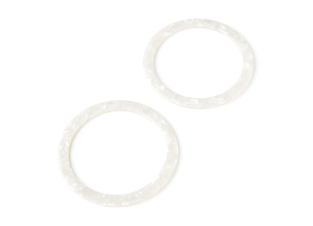Acetate Hoop Earrings Charms - Big Circle Shaped Pendant - Earring Findings - Jewelry Supplies - Color Code: A12 - 70x70x2,76mm - AC1295E - DOMEDBAZAAR