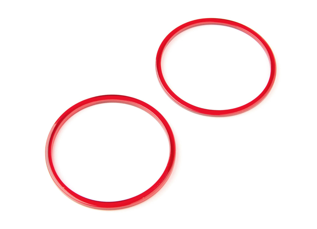 Acetate Hoop Earrings Charms - Circle Shaped Pendant - Earring Findings - Jewelry Supplies - Color Code: A67 - 65x65x3mm - AC1164M - DOMEDBAZAAR