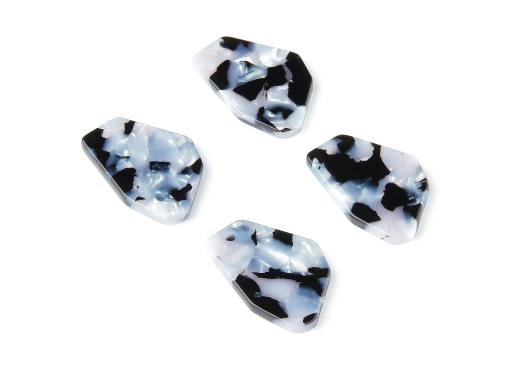 Acetate Geometric Earring Charms - Geometric Pendant - Earring Findings - Jewelry Supplies - Color Code: A15 - 26.47x17.6x2.98mm - AC1282C - DOMEDBAZAAR