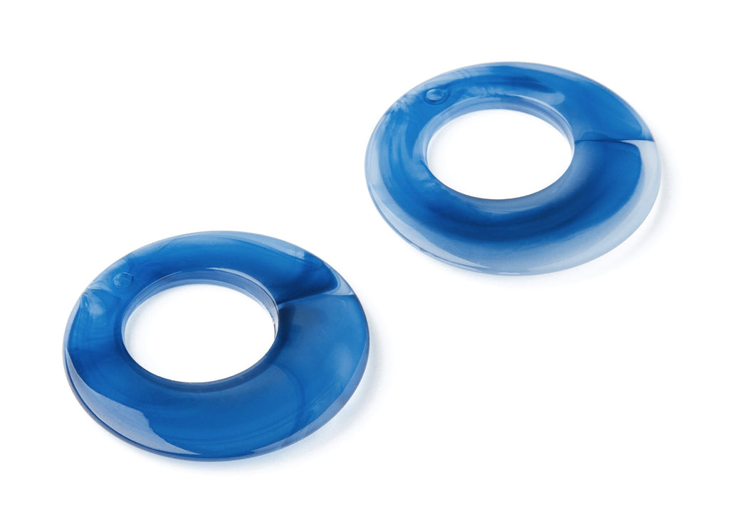 Resin Charms - Resin Earrings - Circle Shaped Earrings Charms - Earring Findings - Jewelery Making - 38x38x4,83mm - AC1275F - DOMEDBAZAAR