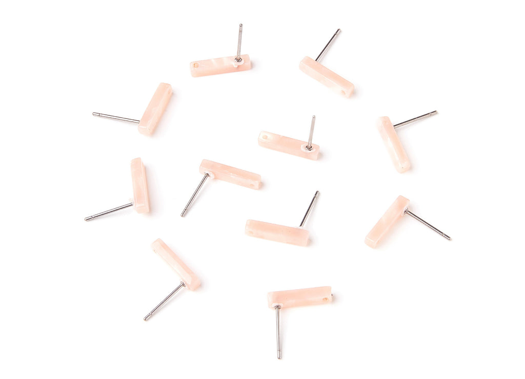 Acetate Stick Earring Stud - Acrylic Stick Earring Post - Earring Post - Jewelry Supplies - Color code: A53 - 13,26x2,91x2,75mm - AC1221J - DOMEDBAZAAR