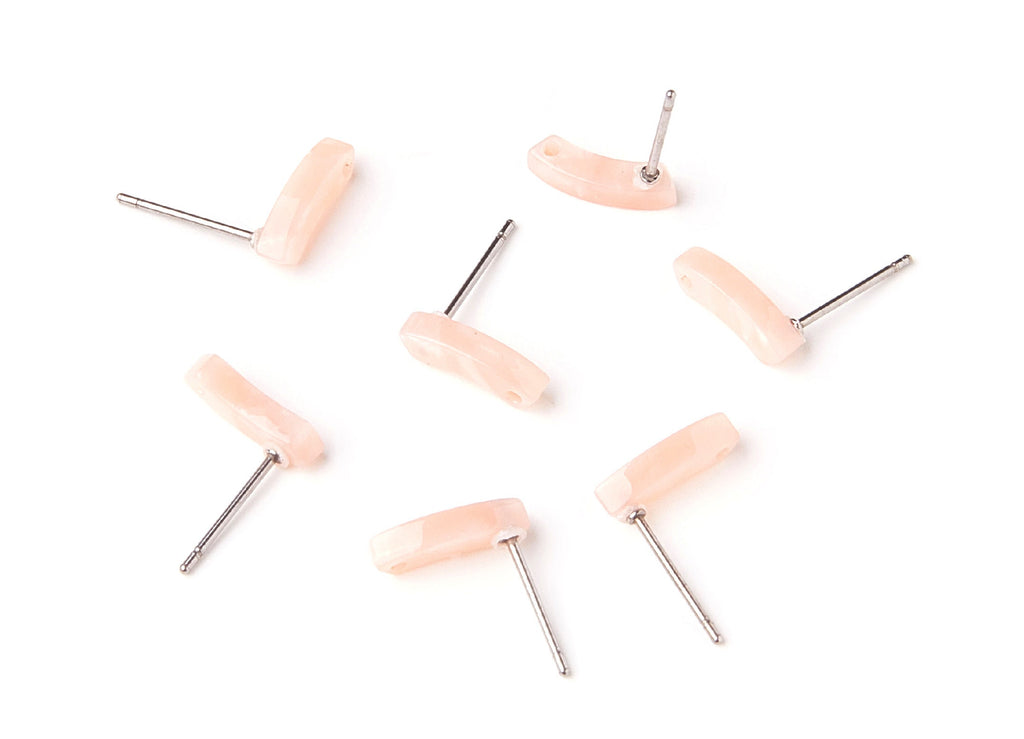 Acetate Geometry Earring Stud - Acrylic Geometry Earring Post - Earring Post - Jewelry Supplies - Color code: A53 - 11x3.77x2.7mm - AC1222A - DOMEDBAZAAR