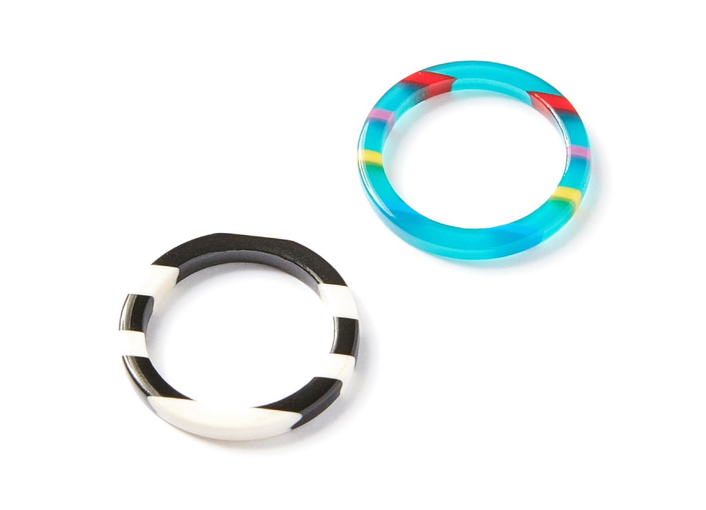 Acetate Hoop Charms - Circle Earrings and Pendant - Earring Findings - Jewelry Supplies - 24.5x24.5x2.65mm - AC1195A - DOMEDBAZAAR