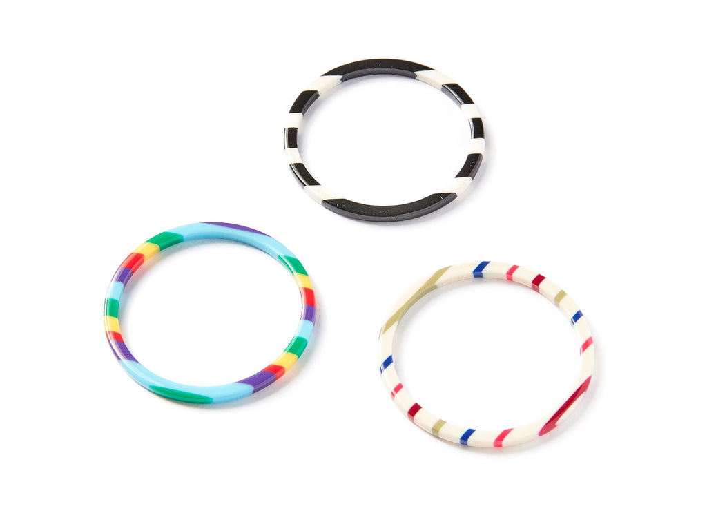 Acetate Hoop Earring Charms - Circle Shaped Pendant - Earring Findings - Jewelry Supplies - 41.5x41.5x2.8mm - AC1192A - DOMEDBAZAAR