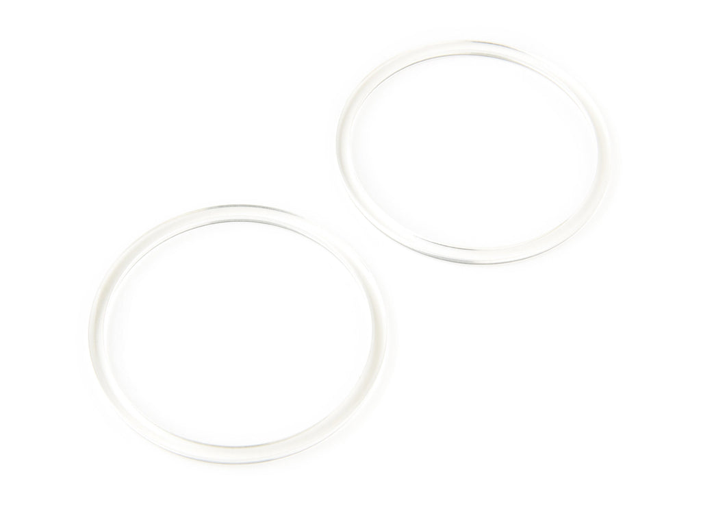 Acetate Hoop Earrings Charms - Circle Shaped Pendant - Earring Findings - Jewelry Supplies - Color Code: A63 - 65x65x3mm - AC1164E - DOMEDBAZAAR