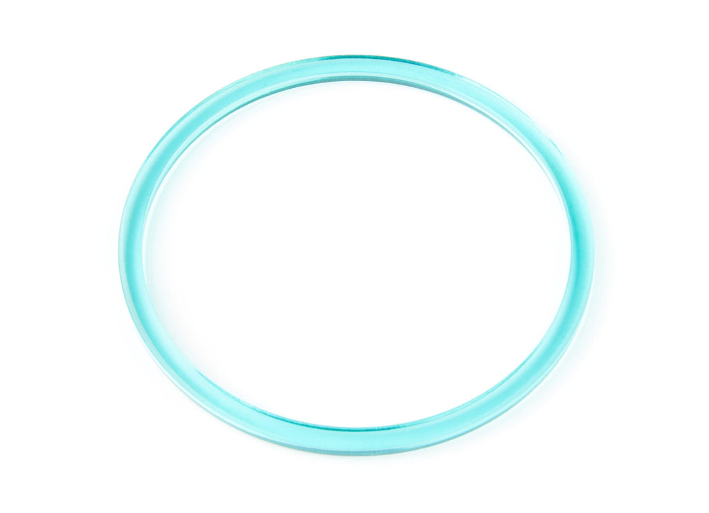 Acetate Hoop Earrings Charms - Circle Shaped Pendant - Earring Findings - Jewelry Supplies - Color Code: A68 - 65x65x3mm - AC1164J - DOMEDBAZAAR